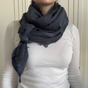 Love Quotes Gray linen sparkle Scarf